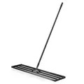 Produktbild: Wiltec Aluminium Rasenrakel 121,9x25,4cm Stiel Sanden Levelingrake Flächenebner