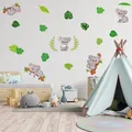 Produktbild: Koala Wandtattoo Sticker Folie Aufkleber Kinder Junge Wohnzimmer DINA4 Y037-28