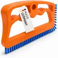 Produktbild: Fuginator Fugenbürste für Bad, Dusche & Küche – patentiert, Made in Germany | Kraftsparend reinigen, ergonomischer Griff, schmale Borstenreihe, Stirnseitenbesatz, Ecken, Sockelleisten, Fensterdichtungen