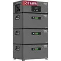 Produktbild: XORO SOLAR ATLAS-F 7.2 kWh Stromspeicher - Erweiterbar bis 12 kWh, AC-gekoppelt - Grau