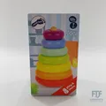 Produktbild: Small Foot Stapelturm Regenbogen, Motorik-Klassiker aus Holz, buntes Stapelspiel