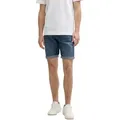 Produktbild: Tom Tailor Herren Jeans Short TTJOSH REGULAR SHORTS Mid Waist Regular Fit -Blau Grau Regular Fit 1044973-10120 Used Dark Blau Normaler Bund Reißver