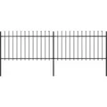 Produktbild: Gartenzaun Mit Speerspitzen Stahl 3,4 X 1 M Schwarz - Vidaxl