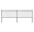 Produktbild: vidaXL Gartenzaun Gartenzaun, Stahl, Stabil, Rechteckig, Modern, (1-St)