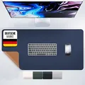 Produktbild: MYMIND® Schreibtischunterlage [Rutschfest] 80x40cm - Premium PU-Leder XXL Mauspad - Schreibunterlage für Homeoffice - Schreibtisch Unterlagenmatte wasserfest - Desk Mat - Schreibtisch Unterlage Büro