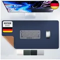 Produktbild: Schreibtischunterlage [Rutschfest] 80x40cm - Premium PU-Leder XXL Mauspad -