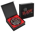 Produktbild: RAW® Glas Aschenbecher, ø ca.11,5cm, Darkside Ascher Geschenkverpackung