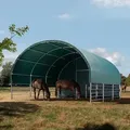 Produktbild: TOOLPORT  6x6m Weidezelt, PVC-Plane, dunkelgrün, Erdbefestigung - (330616)
