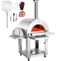 Produktbild: VEVOR Outdoor-Pizzaofen Tragbarer Pellet-/Gasofen 55,88cm Pizzabackofen Rollbar