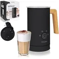 Produktbild: ZEEGMA MILKEE Milchaufschäumer Leistung 500 W Kapazität 650 ml Aufschäumen von warmer und kalter Milch für Cappuccino, Antihaftbeschichtung, Coffee Latte, Kakao, Touch-Bedienfeld (Schwarz)