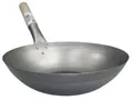 Produktbild: DAUER-NIEDRIGPREIS [ Wok Ø 35 cm flacher Boden ] Asiatische Eisenpfanne / Pfanne