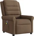Produktbild: vidaXL Massagesessel Braun Stoff