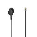 Produktbild: Hama Telefonkabel, TAE-F-Stecker - Modular-Stecker 6p4c, 10 m, Schwarz