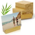 Produktbild: ECENCE 20 Stück Kartenhalter Holz - Bambus Tischkartenhalter für Tischnummern zur Hochzeit, Jugendweihe, Party - als Menü-, Foto- & Postkartenhalter