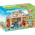 Produktbild: PLAYMOBIL 5418 Aufklapp-Spiel-Box Reitstall Mitnehm-Pferdebox - Braun