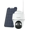 Produktbild: Reolink Argus PT+Solarpanel, 2K+ 5MP 2,4/5GHz WiFi Überwachungskamera Aussen Akku, Pan & Tilt, Farbnachtsicht, Personen-/Fahrzeug-/Tiererkennung, ... - Weiß