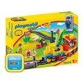 Produktbild: PLAYMOBIL 1.2.3 70179 Meine erste Eisenbahn mit Tunnel, Schienen und 3 Waggons zum Verbinden, ab 1,5 Jahren