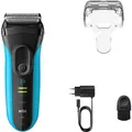 Produktbild: Braun 3040 (2025) Rasierapparat Schwarz/Blau (MicroComb-Technologie)