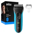 Produktbild: BRAUN Series 3+ 3040s Elektrorasierer Trimmer wasserdicht blau/schwarz B-Ware