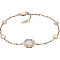 Produktbild: Fossil Armband Für Frauen Klassiker, Gesamtlänge: 165mm + 25mm Verlängerung Kette Rose Gold Edelstahlarmband, JF03264791
