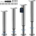 Produktbild: Höhenverstellbare Möbelfüße 4er Set 20-37 cm Eignet sich für Betten und Tische