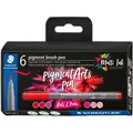 Produktbild: STAEDTLER MultiInk Pigment Arts brush pen 6er-Set reds&pinks retail