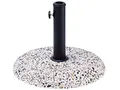 Produktbild: Beliani Moderner Sonnenschirmständer weiß aus Beton in Steinoptik rund ⌀ 47cm Cevo