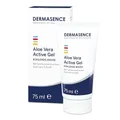 Produktbild: DERMASENCE Aloe Vera Activ Gel, 75 ml – kühlendes Gel bei Sonnenbrand & gereizter Haut, beruhigt, spendet Feuchtigkeit, ideal nach dem Sonnenbaden, bei Pickeln, Insektenstichen & Rötungen, vegan