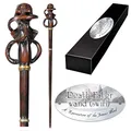 Produktbild: Death The Noble Collection Eater Swirl Character Wand - 14in (35cm) Wizarding World Wand with Name Tag - Harry Potter Film Set Movie Props Wands