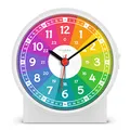Produktbild: Cander Berlin MNU 1009 R Kinderwecker Wecker Kinder lautlos bunt geräuschlos Licht Snooze Tischuhr Beleuchtung Kinderzimmer Jungen Mädchen