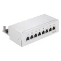 Produktbild: Goobay CAT 5e Mini/Desktop Patch Panel, 8 Port, 1 HE (68882)