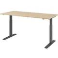 Produktbild: Sitz-Steh-Schreibtisch elektrisch 180x80cm Eiche/Graphit