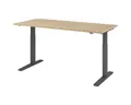 Produktbild: HAMMERBACHER Schreibtisch Upper Desk, elektrisch höhenverstellbar bis 120 cm, Gestell grahitfarben
