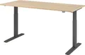 Produktbild: HAMMERBACHER Schreibtisch Sitz-Steh-Schreibtisch elektrisch 180x80cm Eiche/Graphit