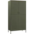 Produktbild: vidaXL Kleiderschrank Olivgrün 90x50x180 cm Stahl