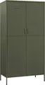 Produktbild: vidaXL Kleiderschrank Olivgrün 90x50x180 cm Stahl