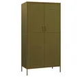 Produktbild: vidaXL Spind NA Kleiderschrank Spind Olivgrün 90x50x180 cm Stahl