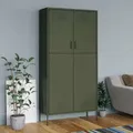 Produktbild: Kleiderschrank Olivgrün 90x50x180 cm Stahlschrank Metallschrank