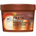 Produktbild: Garnier Fructis Macadamia Haarmaske, Leave-In für trockenes und widerspenstiges Haar, Natürlich sanftes Haargefühl, Glättende Wirkung und Anti-Frizz Wirkung, Ohne Silikone, Hair Food, 3in1, 400ml