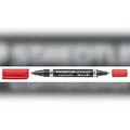 Produktbild: STAEDTLER Lumocolor duo permanent Marker mit zwei Spitzen F & M rot