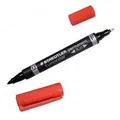 Produktbild: STAEDTLER Lumocolor Duo - Rot - Feine/ runde Spitze - Schwarz - Rot - 1,5 mm - Universal - Deutschland