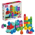 Produktbild: MEGA Bloks - ABC Lernzug mit 60 Bausteinen, abwechslungsreiches Alphabet-Abenteuer mit Bahnstation, einfacher Zusammenbau, für Kinder 1-5 Jahre, DXH35