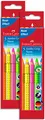 Produktbild: FABER-CASTELL 110994 - Jumbo Buntstifte Set GRIP Neon, 5-teilig, bruchsicher, für Kinder und Erwachsene