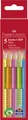 Produktbild: Faber-Castell Textmarker Buntstift Jumbo Grip Neon Dry 5er Etui 110994