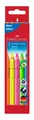 Produktbild: FABER CASTELL 5 STÜCK NEON JUMBO GRIP FARBSTIFTE DREIKANTFORM NEU