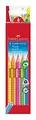 Produktbild: 110994 FABER-CASTELL Farbstifte Jumbo Grip Neon 5er Kartonetui Blau Grün Ora ~D~