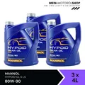 Produktbild: Mannol Hypoid Gear Oil Getriebeöl 80W-90 GL-4/GL-5 LS 3x4 Liter = 12 Liter