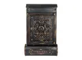 Produktbild: HMF 512-20 Briefkasten Antik mit Zeitungsfach, Vintage Postkasten aus Aluguss 57 x 35 x 10 cm Schwarz-Kupfer