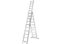 Produktbild: HYMER Alu-Mehrzweckleiter, Einsteigermodell, 3 x 10 Sprossen, max. Arbeitshöhe 7,34 m