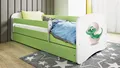 Produktbild: Raumhirsch Furniture Kinderbett 70x140, 80x160, 80x180 cm - Komplettset mit Schublade (Bett für Mädchen, Einzelbett für Kinder von 2-12 Jahren, Rausfallschutz und Lattenrost), verschiedene Farben & Designs